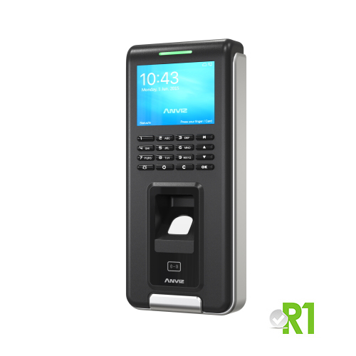 Anviz, T60 Pro WIFI: Biometrico, RFID, Codice PIN, Linux, Tcp/Ip PoE, Wifi, 4G (opz.) e 2 Relè.